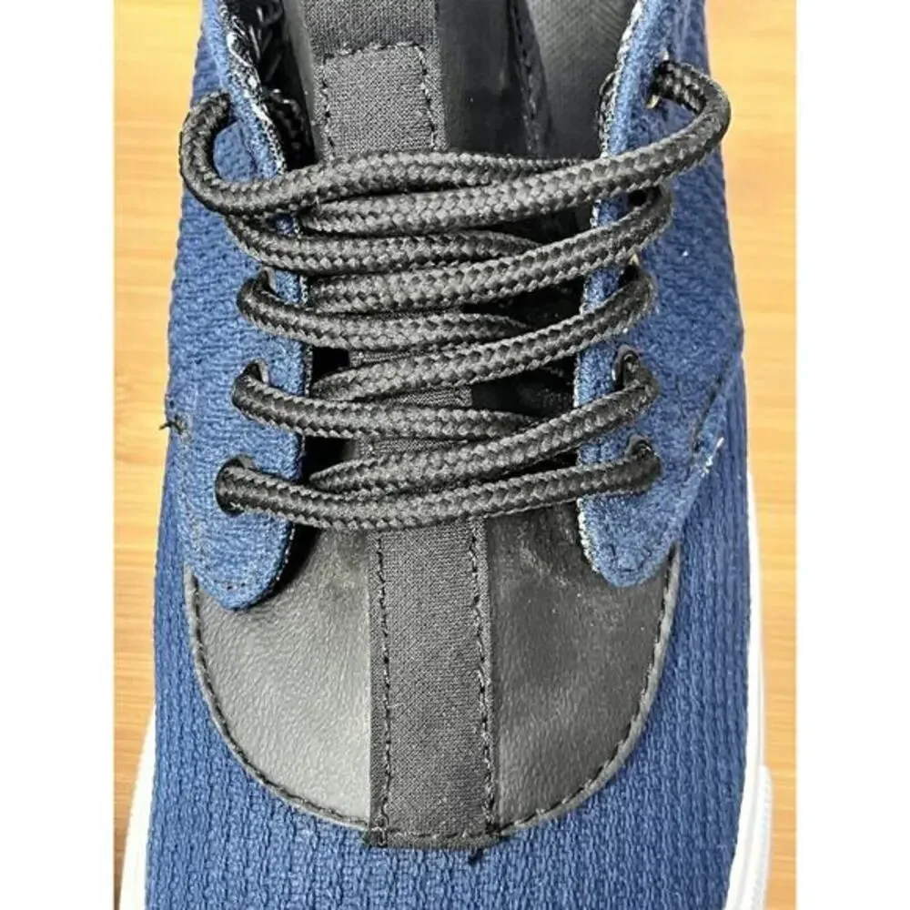 Croydon shoes Mens size 7.5 black Blue lace up casual skater 800120681‎ Casual